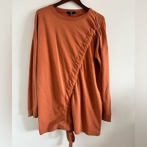 Orange sweater shirt